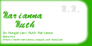 marianna muth business card